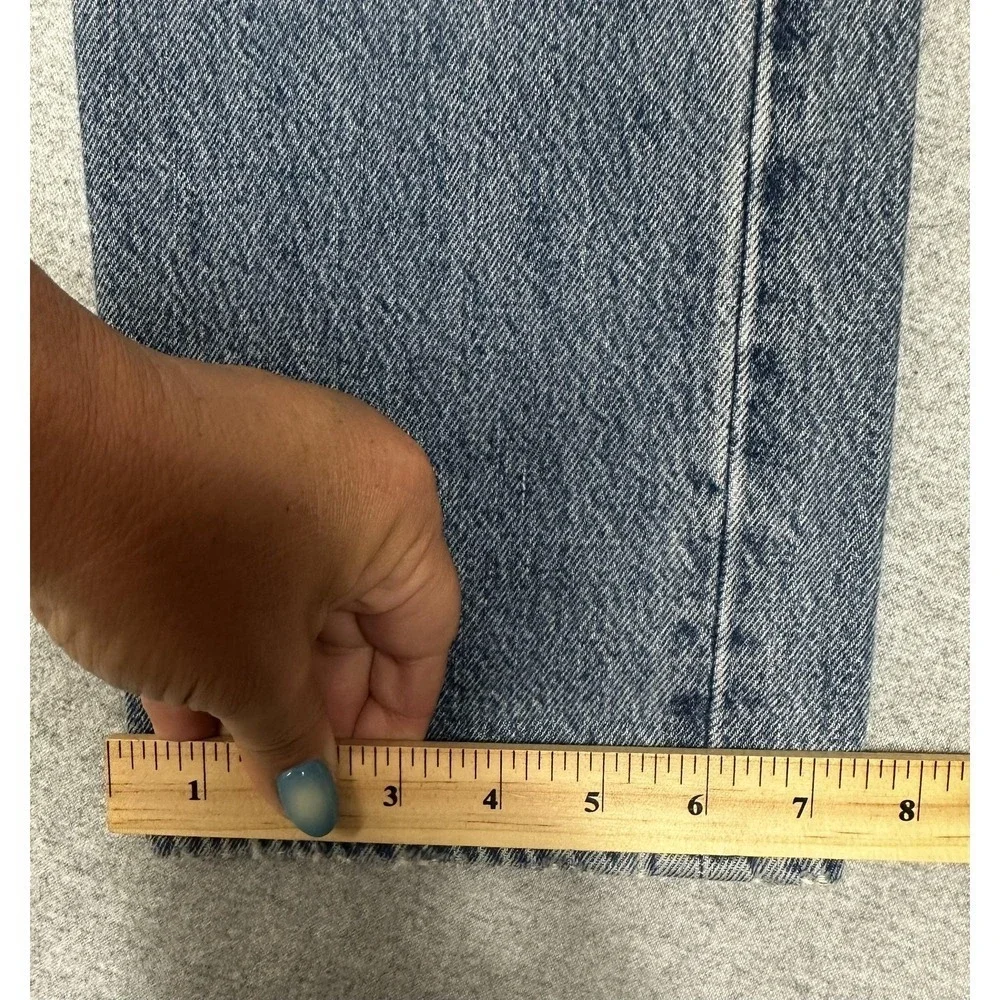 Levis‎ 501 Jeans 29x32 Blue Distressed Button Fly Straight Leg Denim Pants
